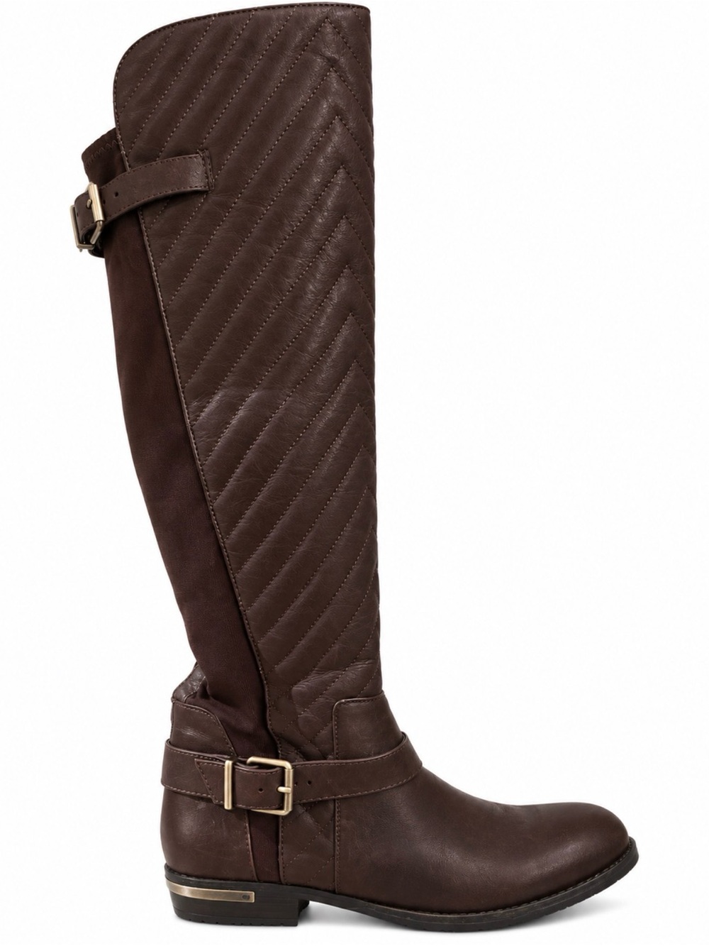 Vince Camuto Brown Quilted Knee-High Boots ā Size 8.5